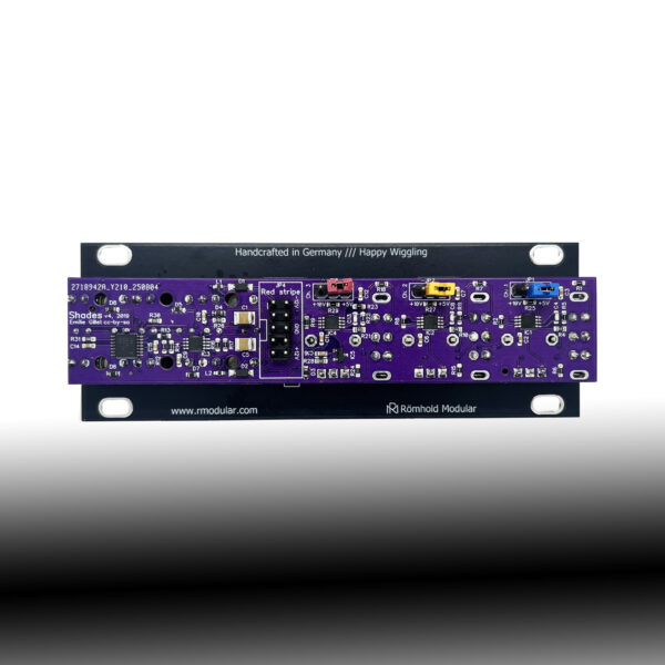 1U Shades /// Mutable Instruments Eurorack Module /// Shades Clone /// Black Panel - Image 3