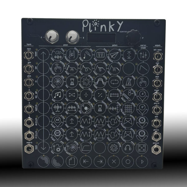 Plinky 8-Voice Polyphonic Touch Synthesiser (24HP) Eurorack & Desktop Synth Black - Image 2
