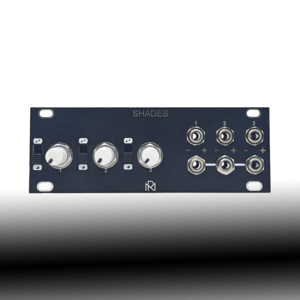 1U Shades /// Mutable Instruments Eurorack Module /// Shades Clone /// Black Panel - Image 2