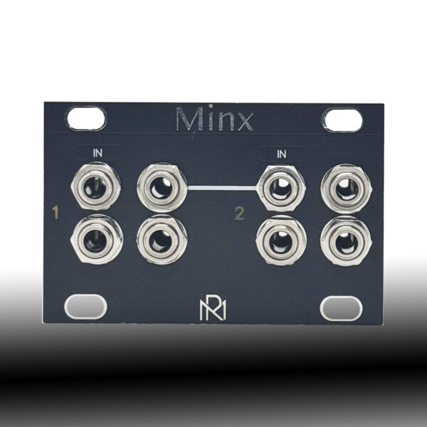 1U Minx2 /// Mutable Instruments Eurorack Module /// Links Clone /// Black Panel