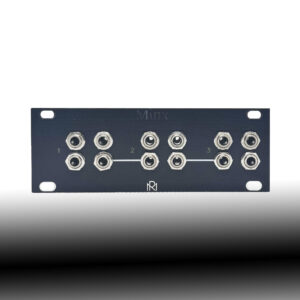 1U Minx /// Mutable Instruments Eurorack Module /// Links Clone /// Black Panel