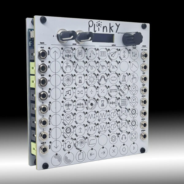 Plinky V3 8-Voice Polyphonic Touch Synthesiser (24HP) Eurorack & Desktop Synth White