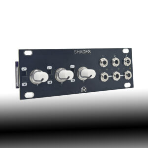 1U Shades /// Mutable Instruments Eurorack Module /// Shades Clone /// Black Panel