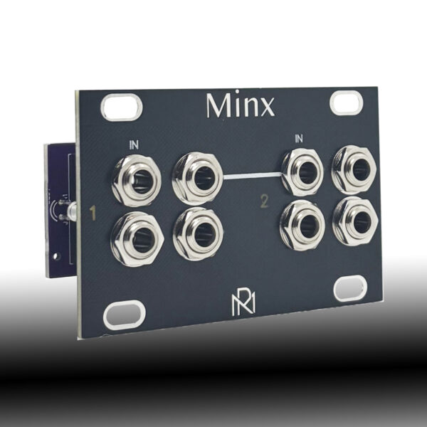 1U Minx2 /// Mutable Instruments Eurorack Module /// Links Clone /// Black Panel - Image 2