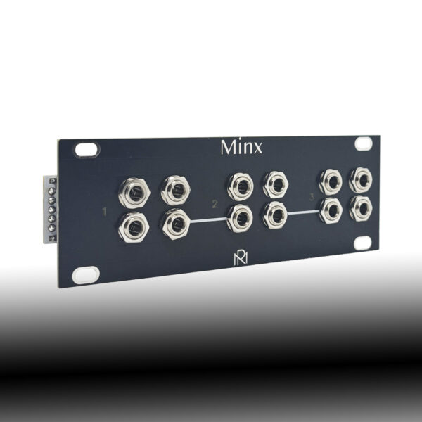 1U Minx /// Mutable Instruments Eurorack Module /// Links Clone /// Black Panel - Image 2