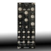 Close-up of a black audio effects panel with labeled knobs: STUTTER, TAPE, FILTER, TIME, SPEED, WASH, CLK, and a brand name at the top.
